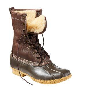 LL Bean Women's Bean Boot 10" Shearling-Lined.
